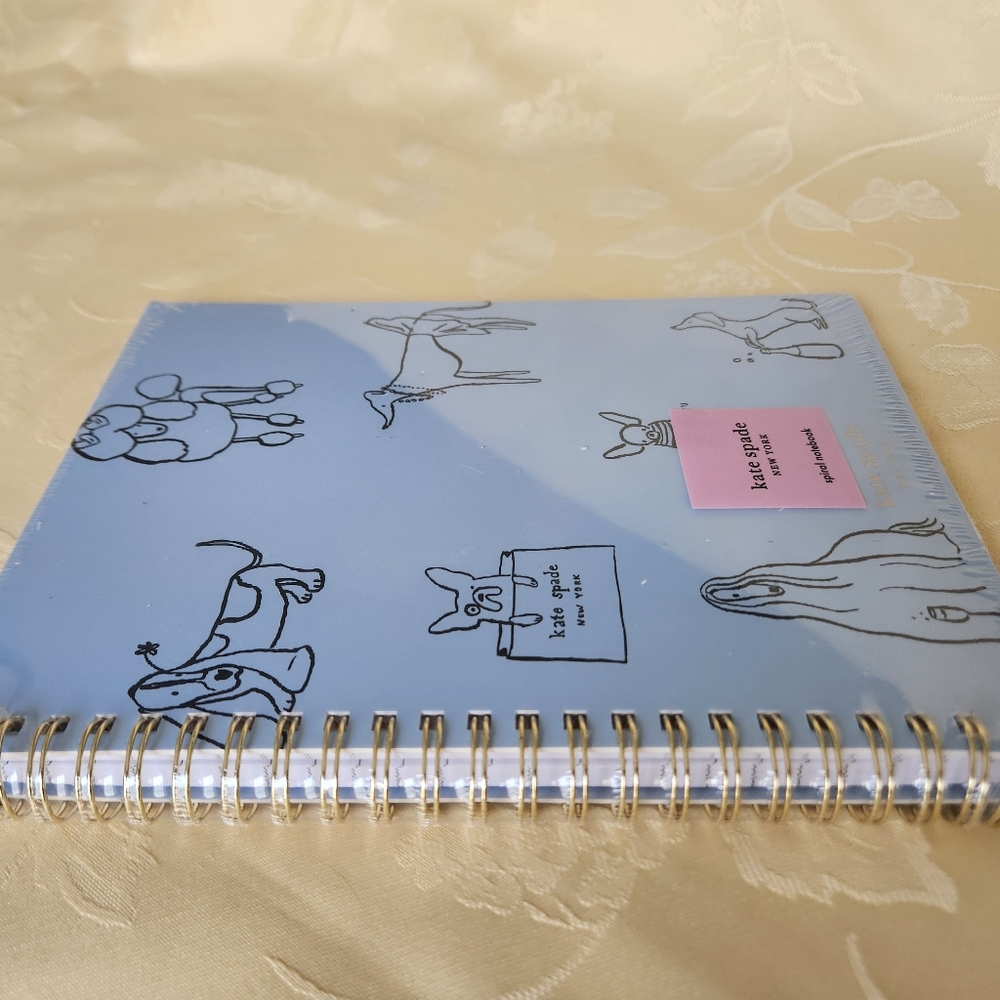 kate spade Blue Dog Spiral Notebook NWT - Picture 4 of 4